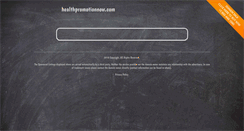 Desktop Screenshot of healthpromotionnow.com