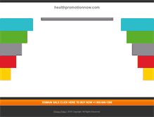 Tablet Screenshot of healthpromotionnow.com